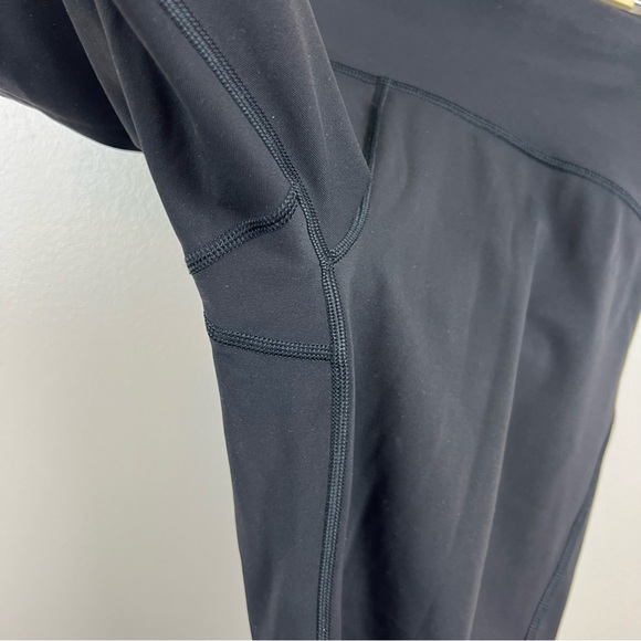 Lululemon Train Times 7/8 Pant Leggings Size 8 25" Black Mesh Athletic Workout - Picture 5 of 9